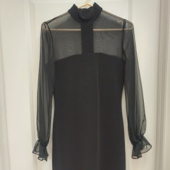Cocktail/Party Maxi Black Dress - Picture 1 of 3